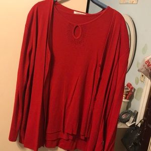 Bright red 2 piece set